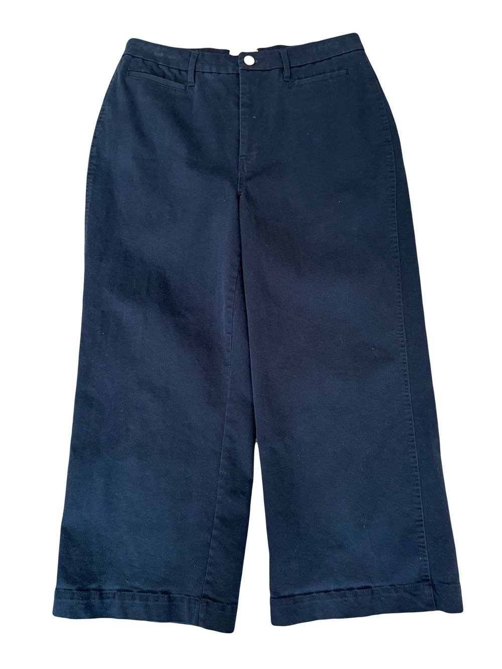 HAYES Navy Cropped Wide Leg Pants Size 31P